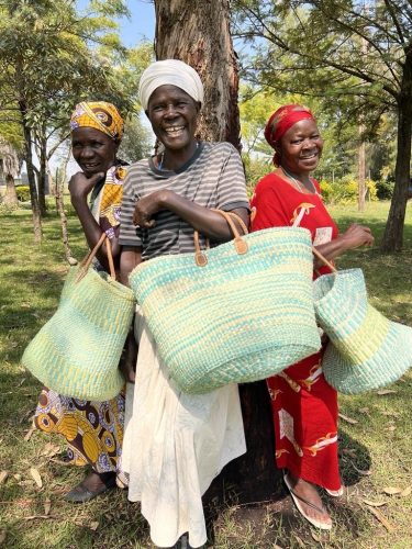 Group Of Women With Their Baskets